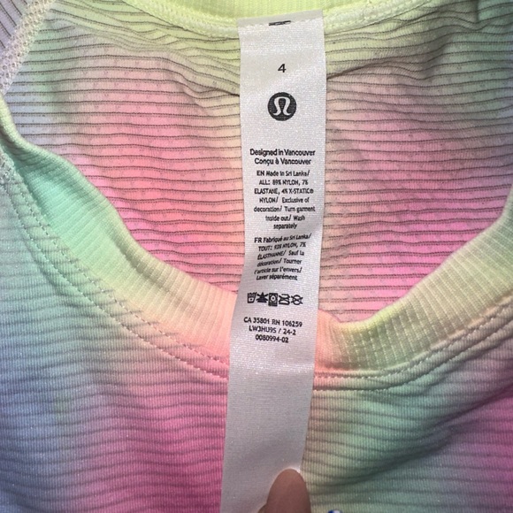 COPY - Lululemon Swiftly psychedelic top size 4 - Picture 3 of 3